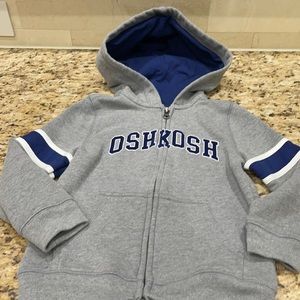 Zip up hoodie by Oshkosh size 5T